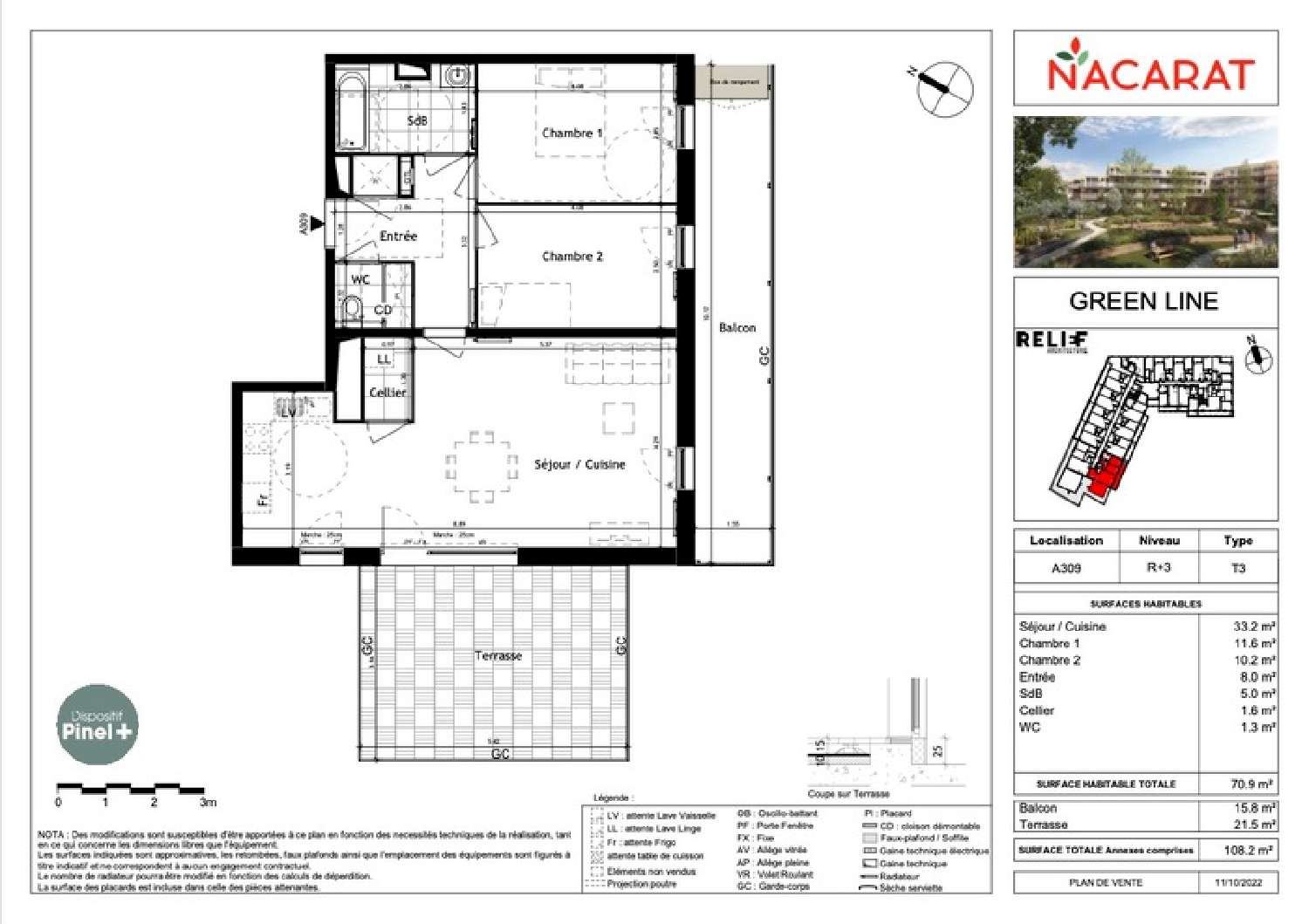  for sale apartment Villeneuve-d'Ascq Nord 3