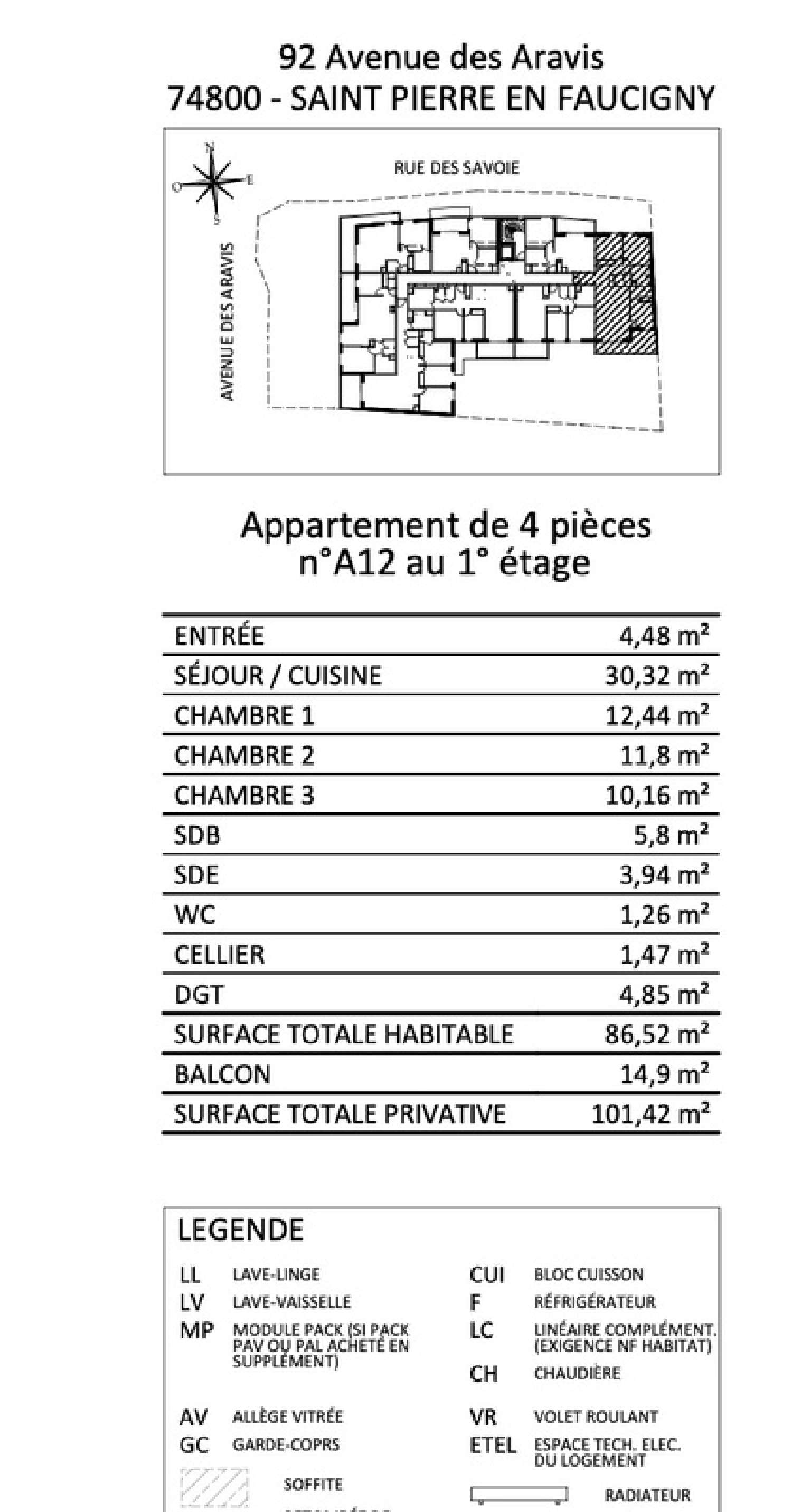  te koop appartement Arenthon Haute-Savoie 4