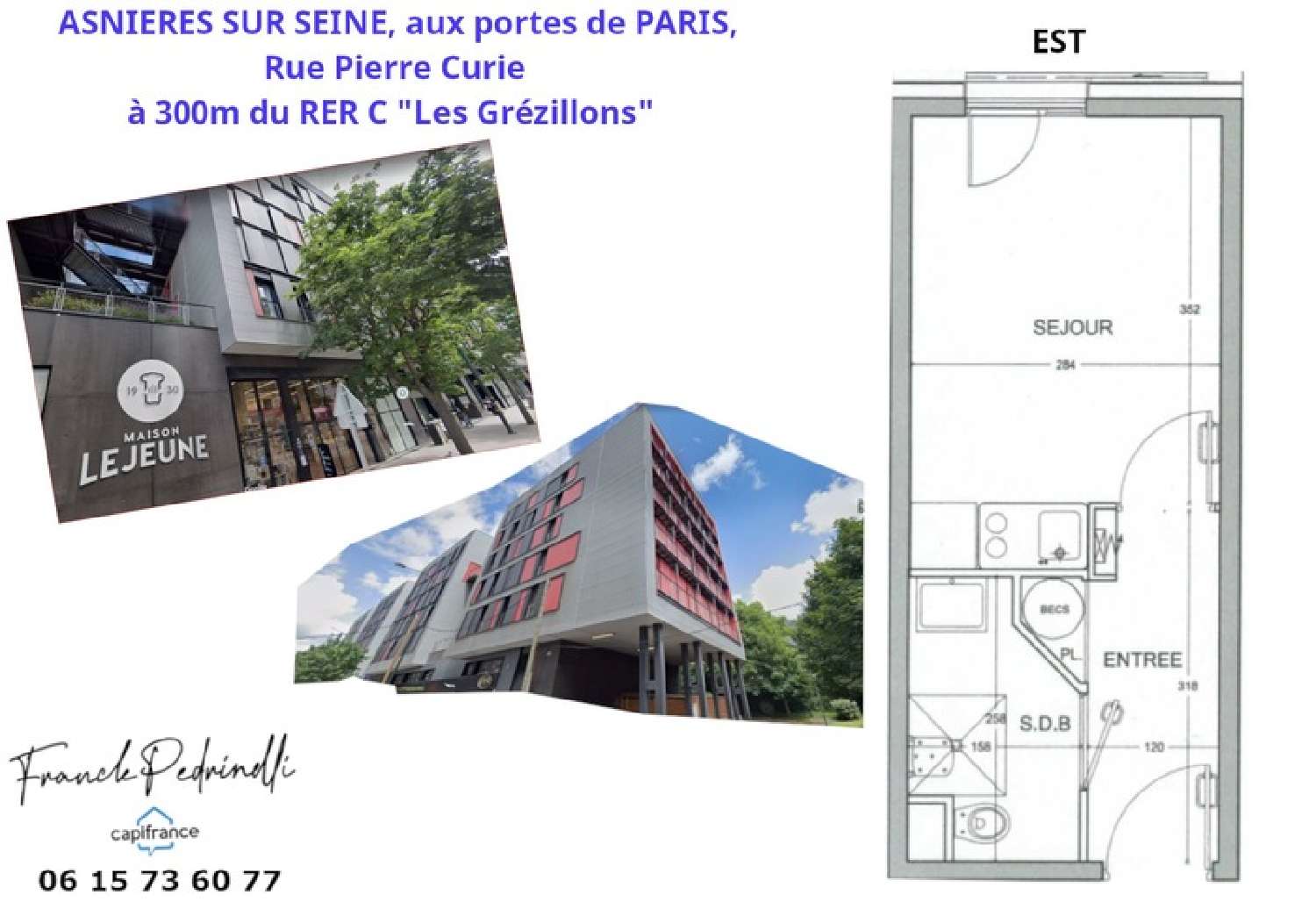  te koop appartement Asnières-sur-Seine Hauts-de-Seine 3