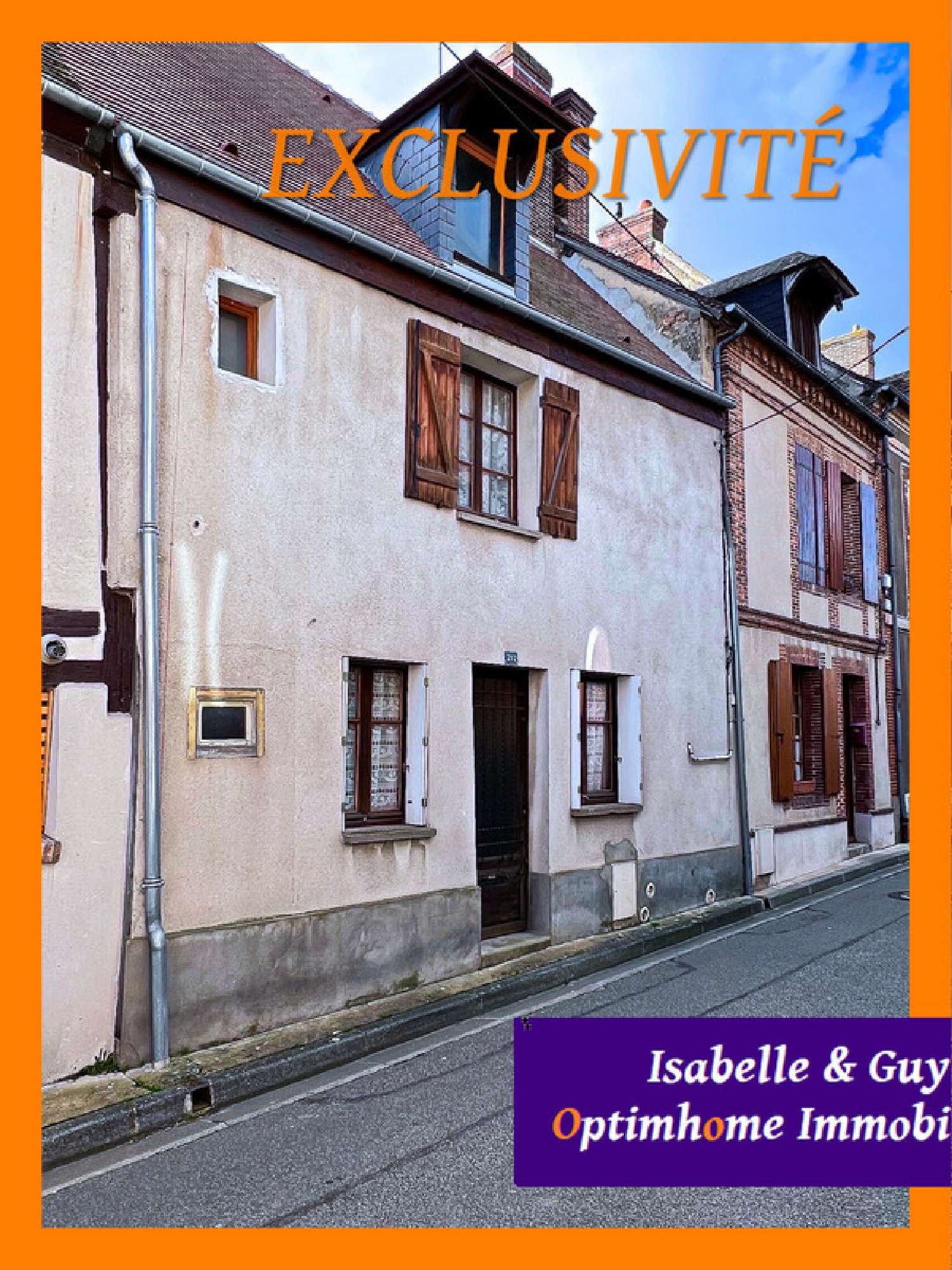  à vendre maison de ville Verneuil-sur-Avre Eure 1