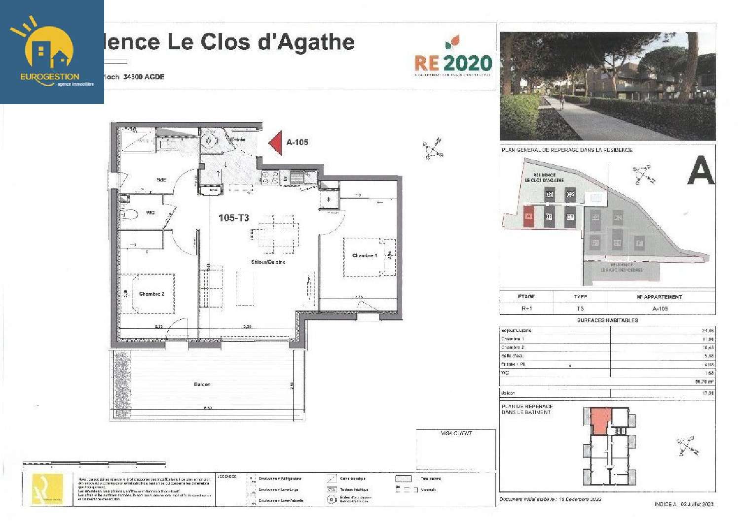  for sale apartment Agde Hérault 4