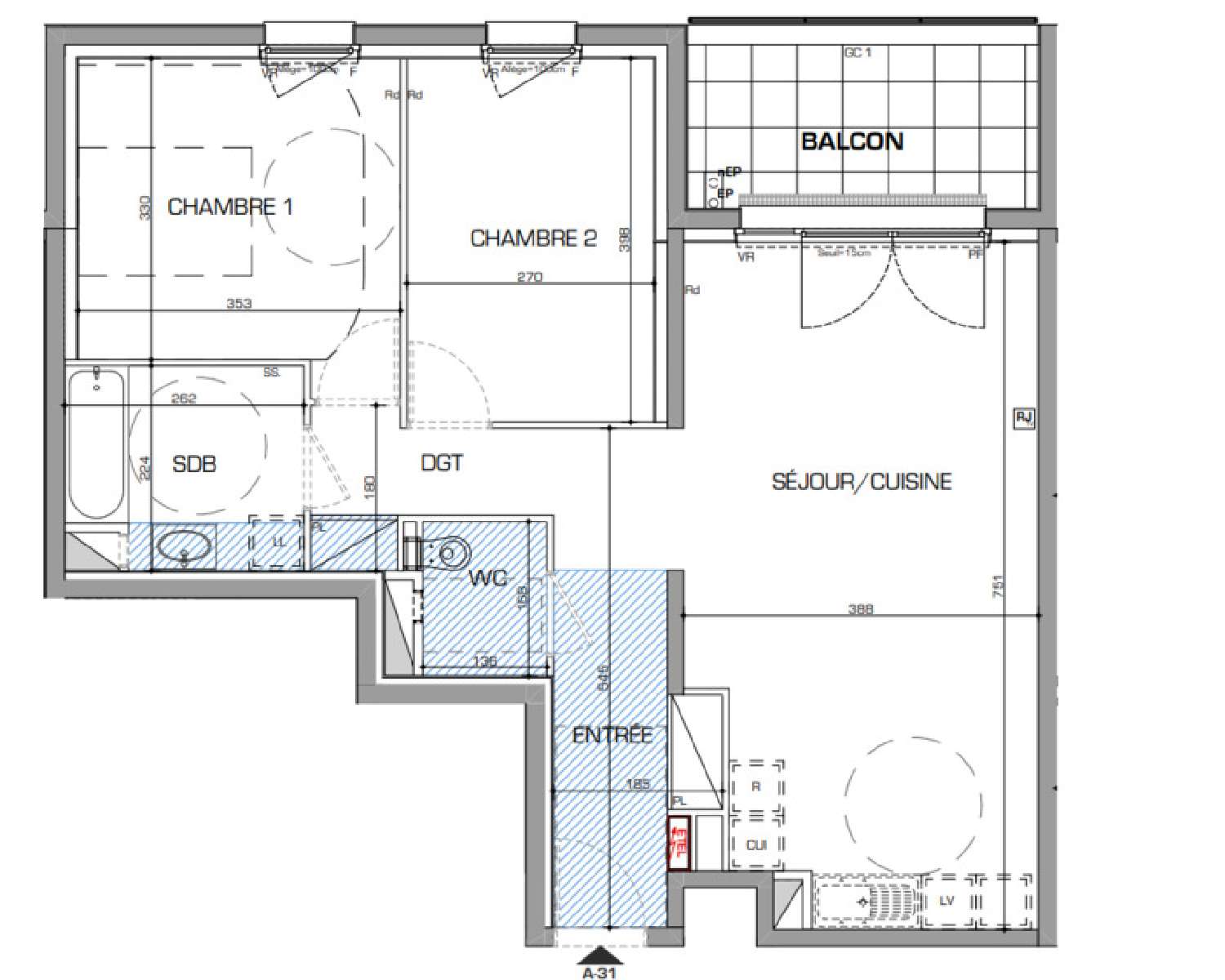  à vendre appartement Vany Moselle 4