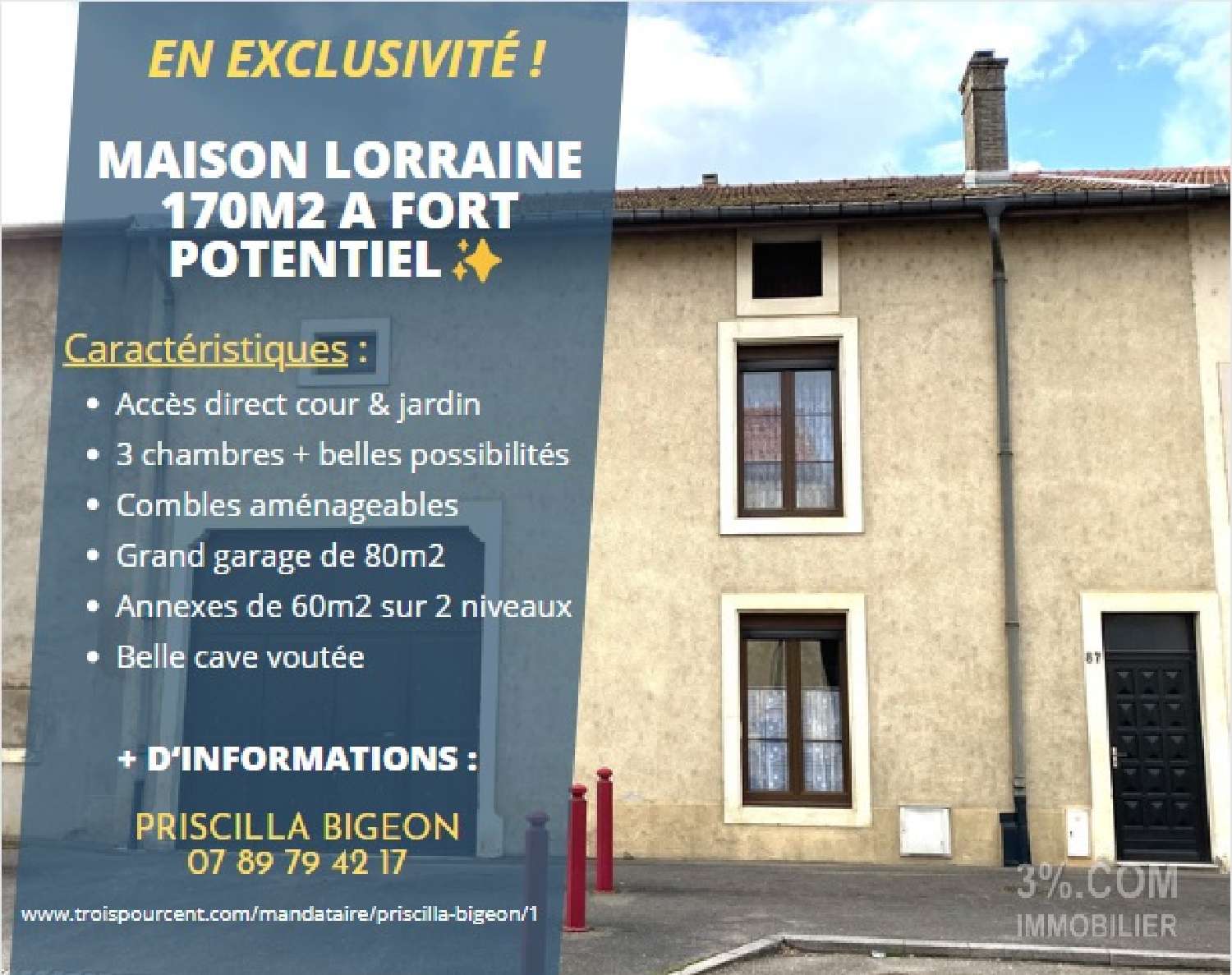 à vendre maison Metz Moselle 1