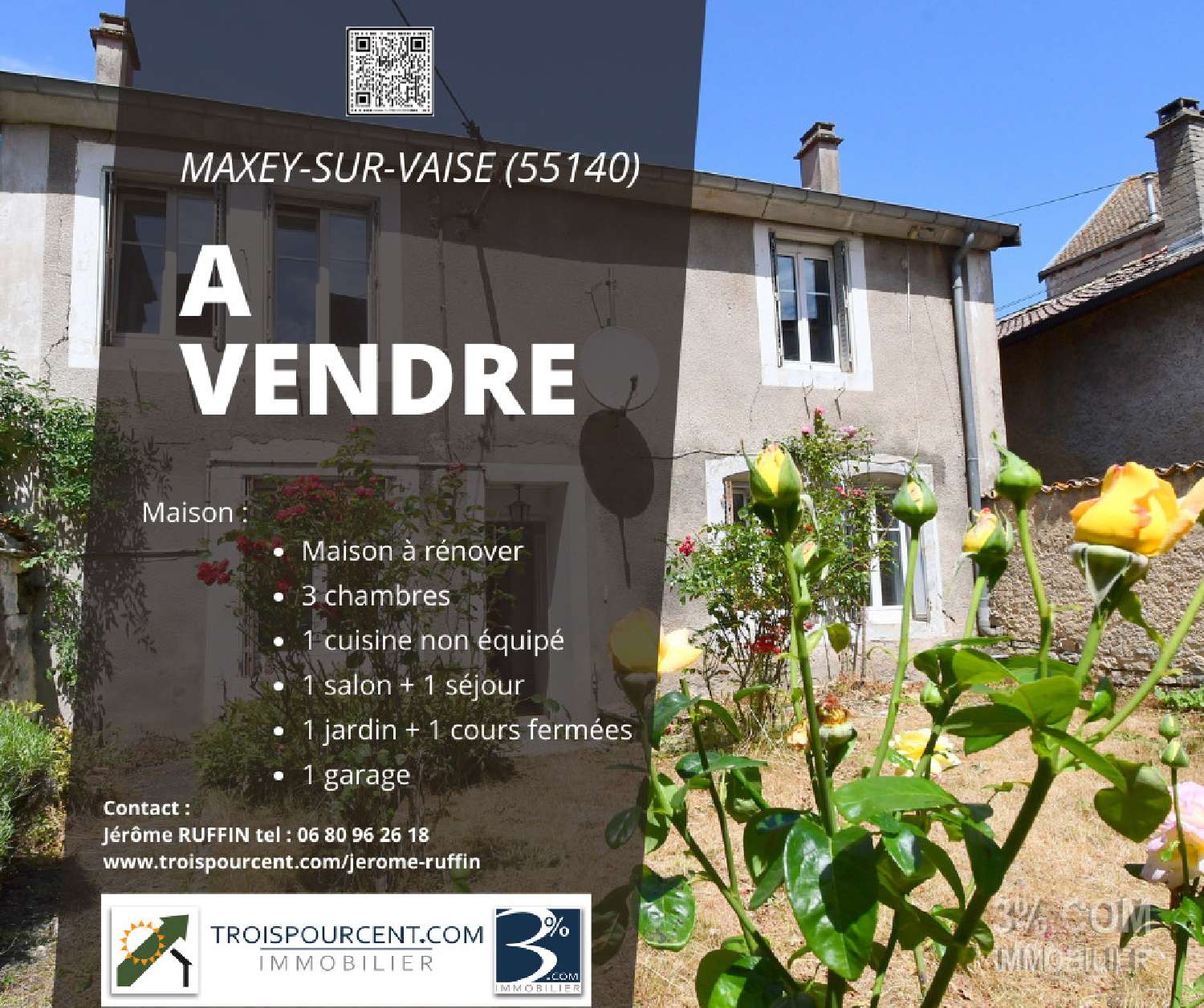  te koop dorpshuis Maxey-sur-Vaise Meuse 1