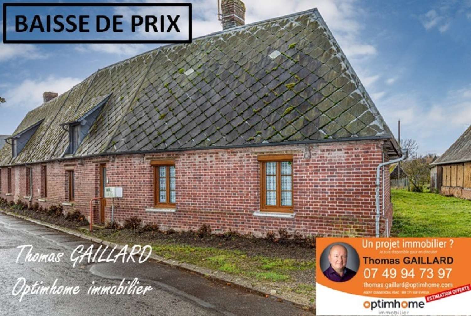  for sale village house Saint-Éloi-de-Fourques Eure 1
