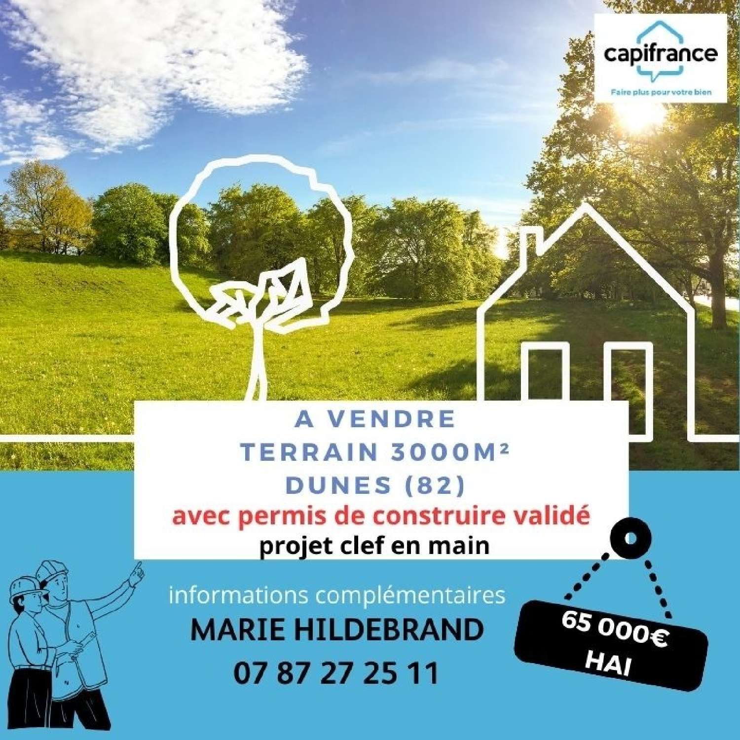  for sale terrain Dunes Tarn-et-Garonne 1