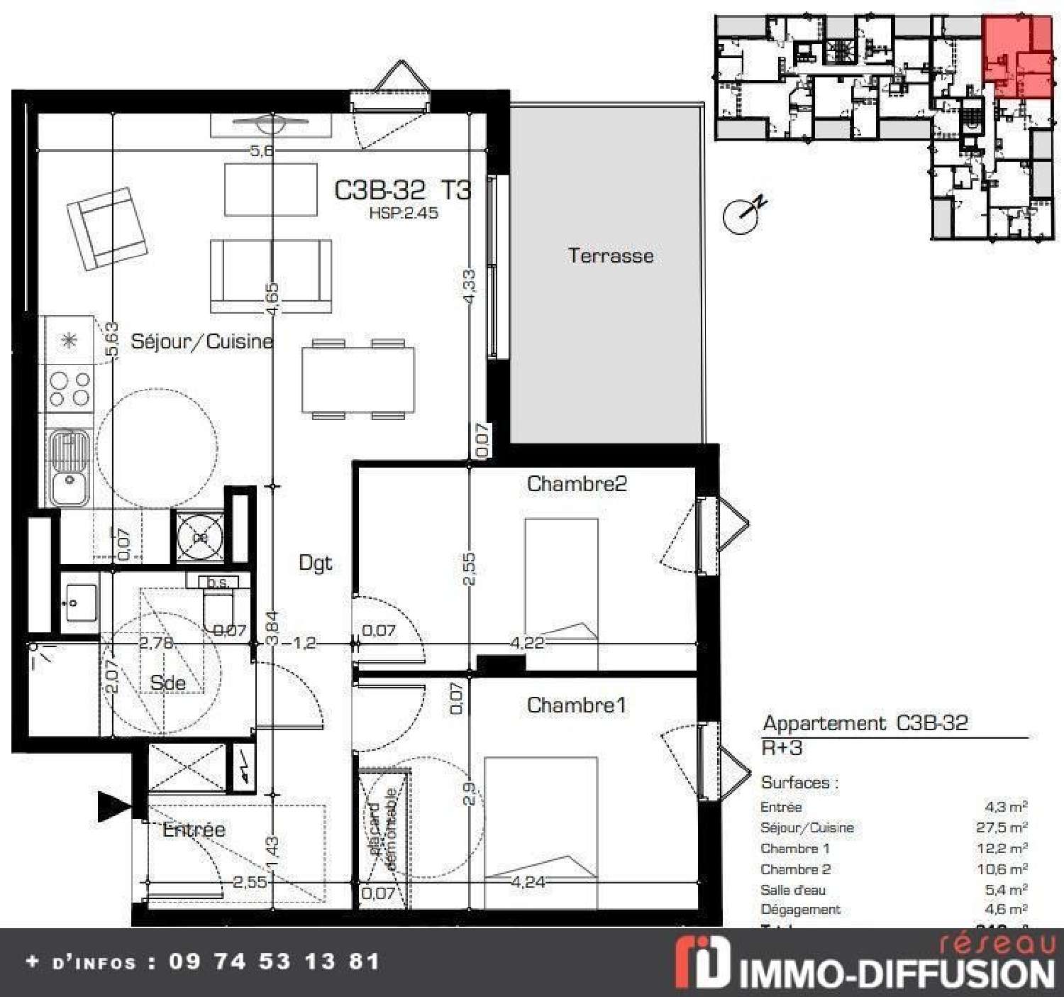  te koop appartement Béziers Hérault 1
