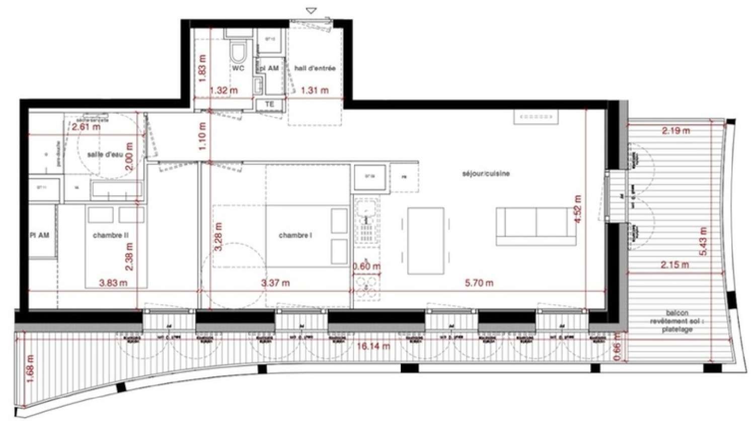  te koop appartement Chamelet Rhône 1