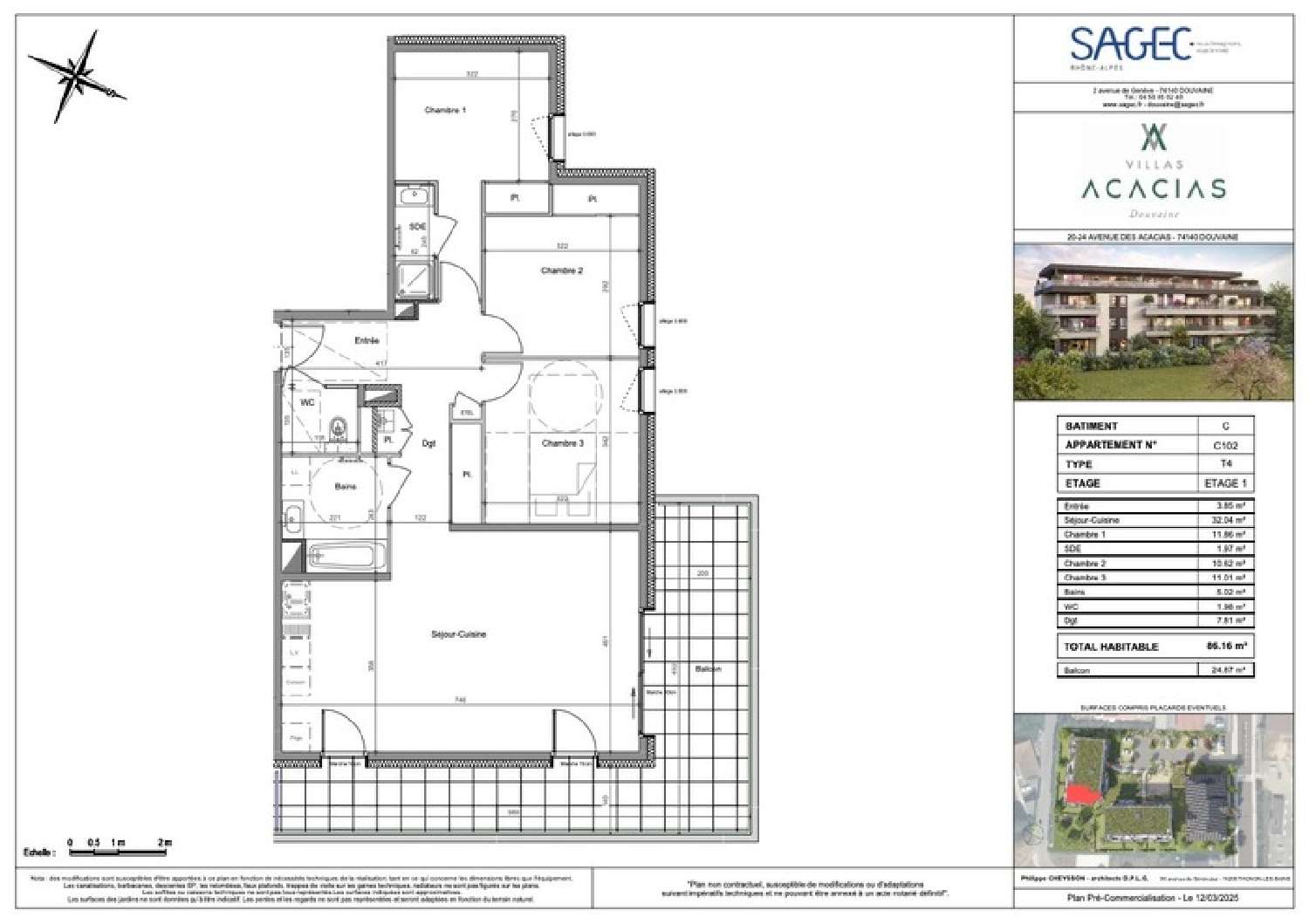  te koop appartement Douvaine Haute-Savoie 3