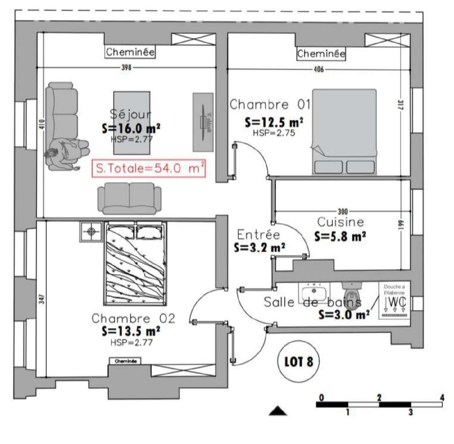 te koop appartement Paris 19e Arrondissement Parijs (Seine) 1