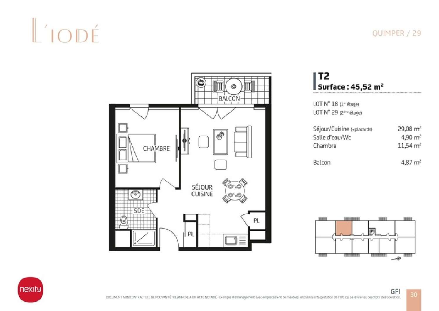  te koop appartement Quimper Finistère 3