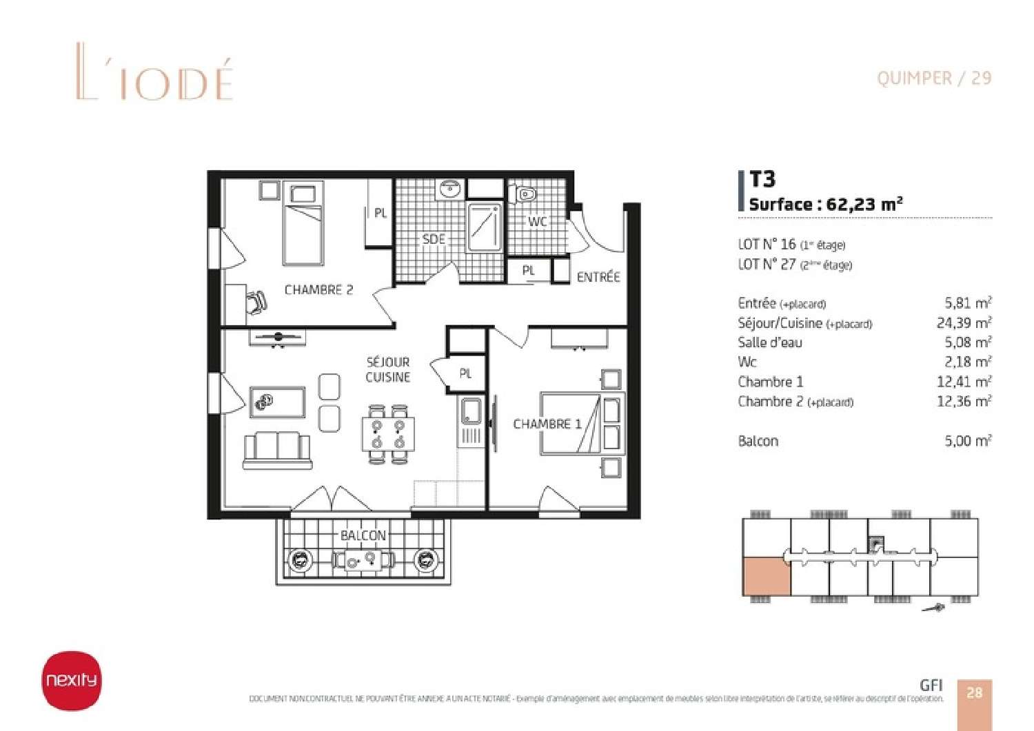  te koop appartement Quimper Finistère 2