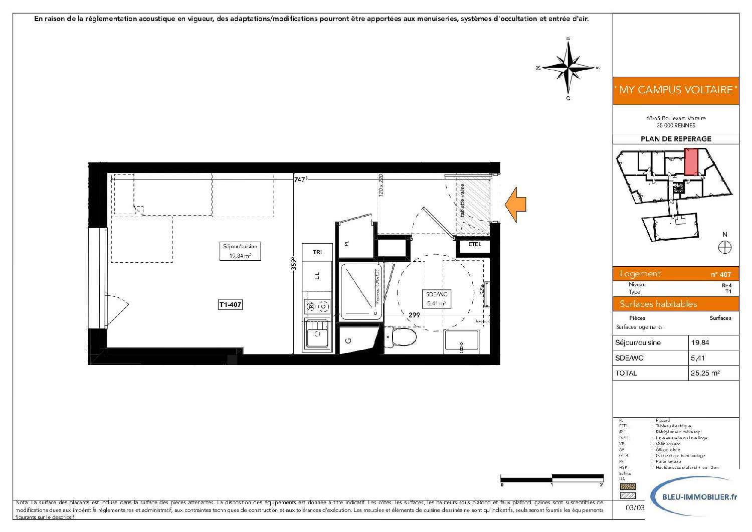  for sale apartment Rennes Ille-et-Vilaine 1