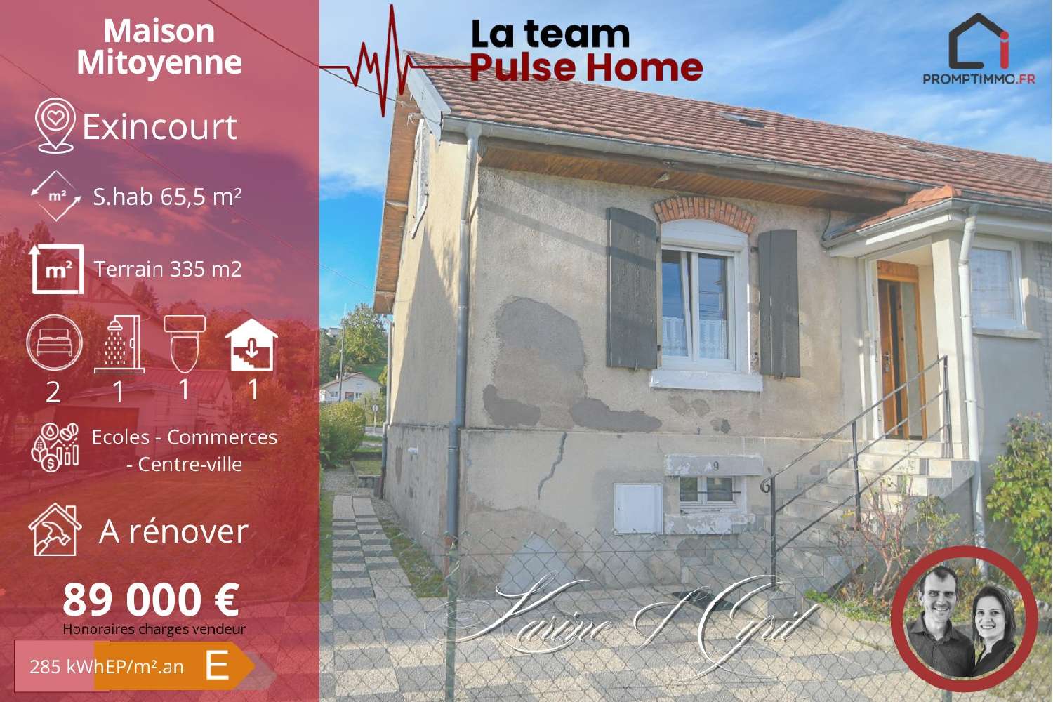  te koop huis Exincourt Doubs 1
