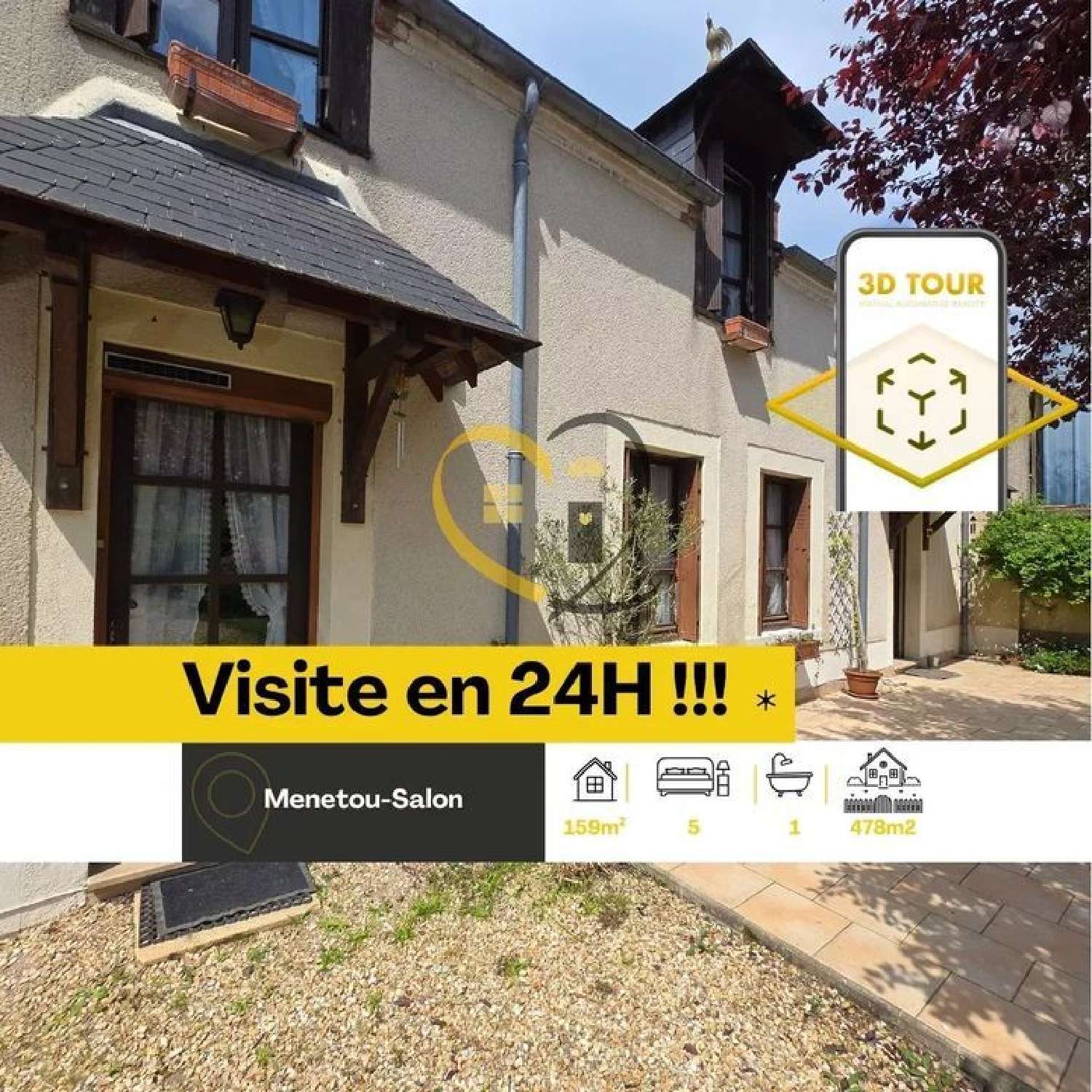  te koop huis Henrichemont Cher 1
