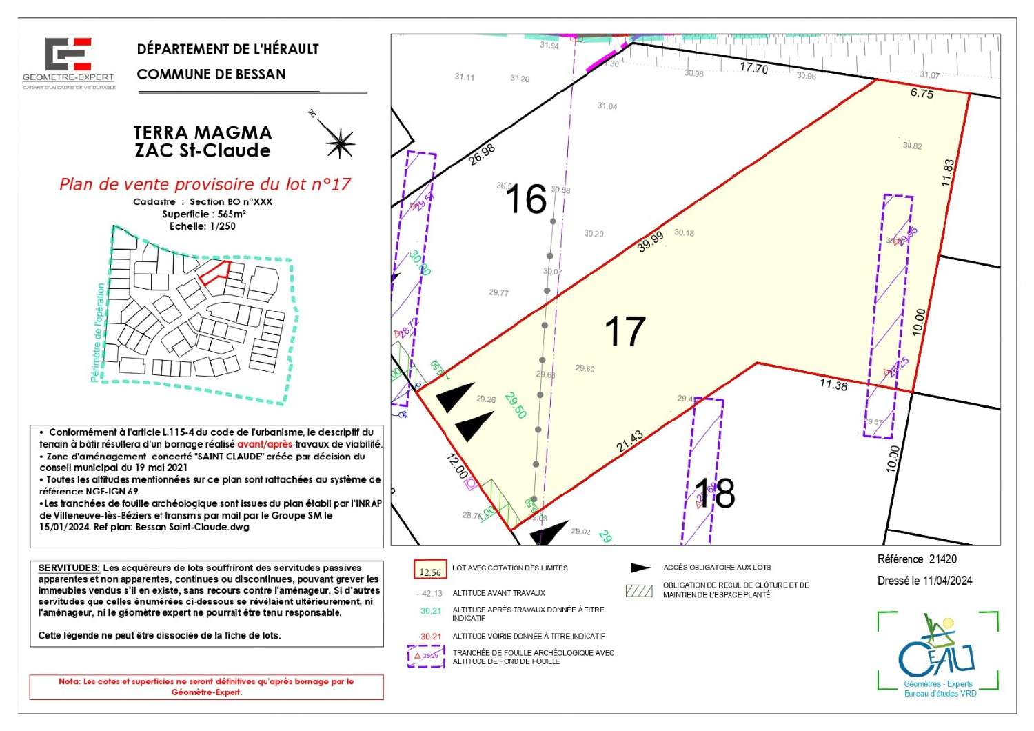 te koop terrein Bessan Hérault 4