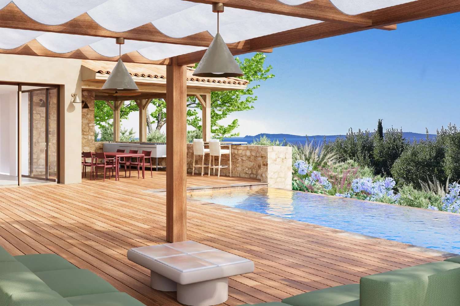  à vendre villa Rayol-Canadel-sur-Mer Var 3