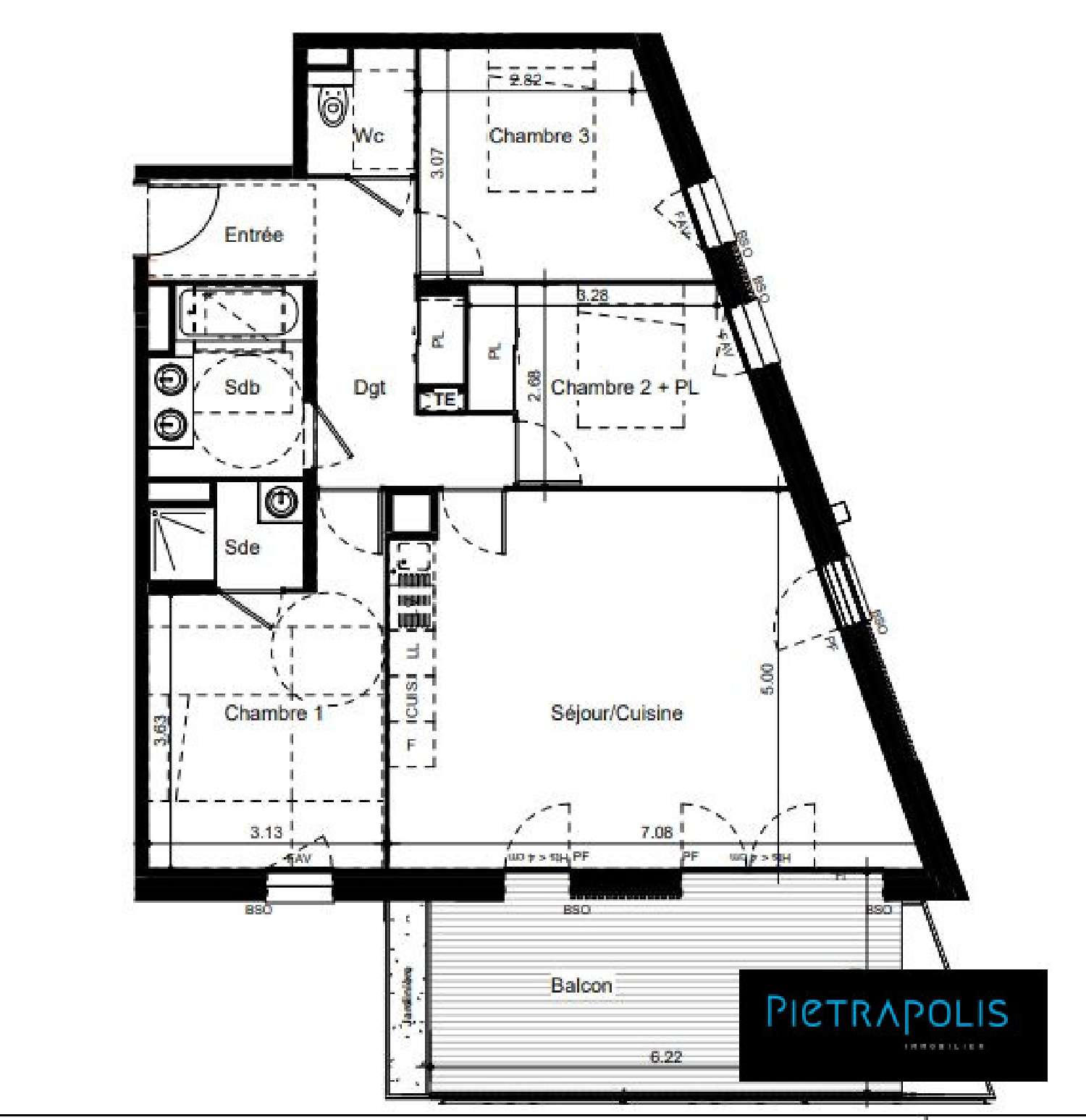 en venta apartamento Lyon 8e Arrondissement Rhône 3