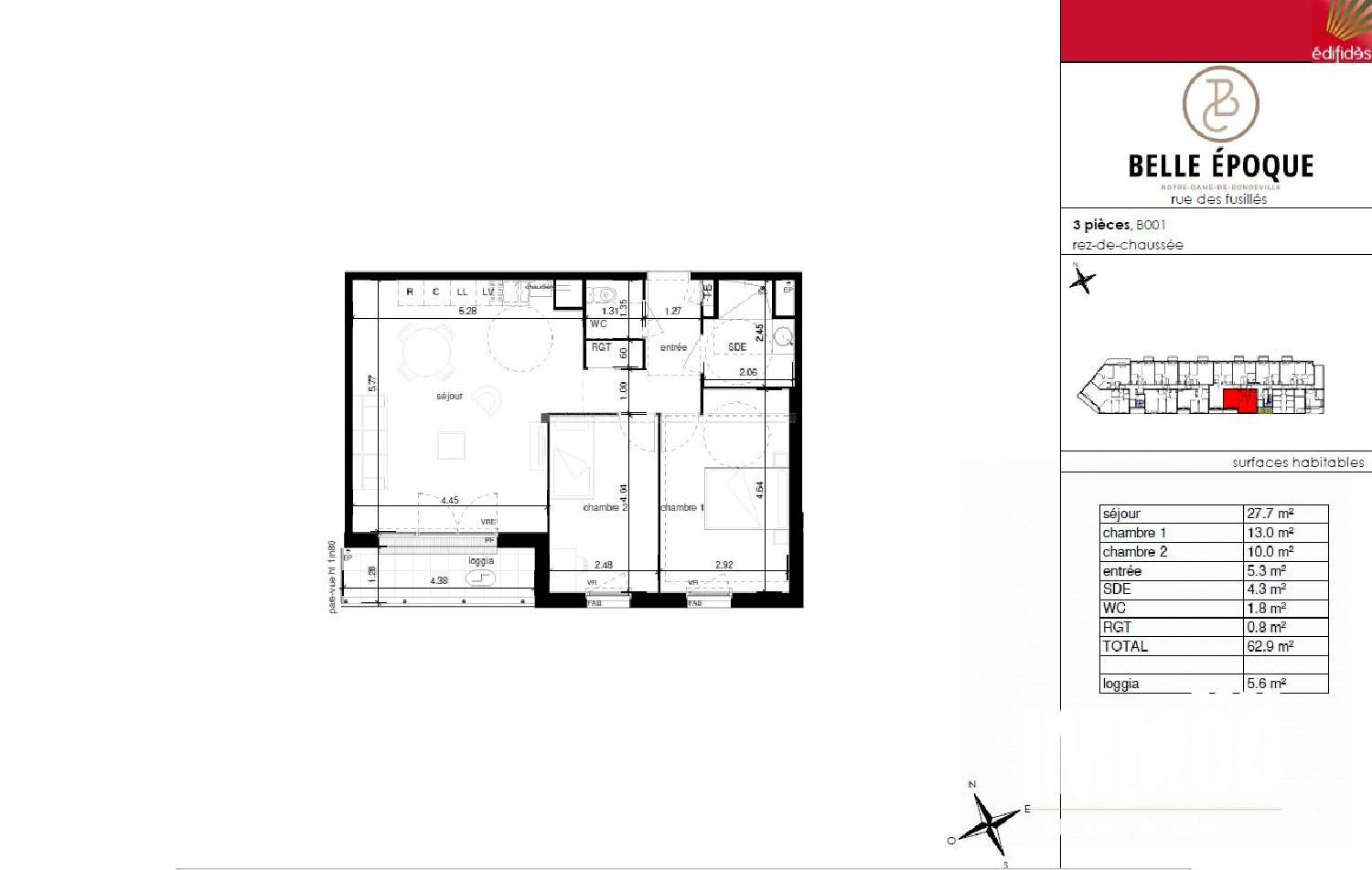 te koop appartement Notre-Dame-de-Bondeville Seine-Maritime 7