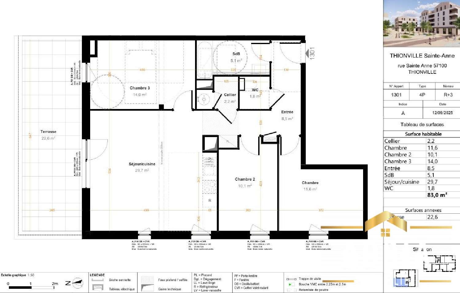  for sale apartment Thionville Moselle 2