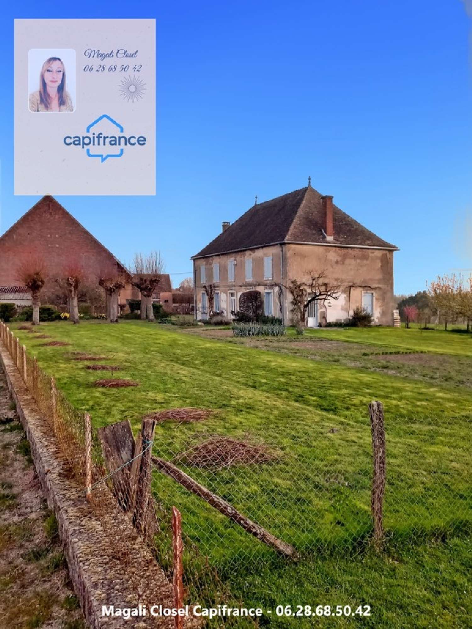 à vendre maison bourgeoise Pourlans Saône-et-Loire 1