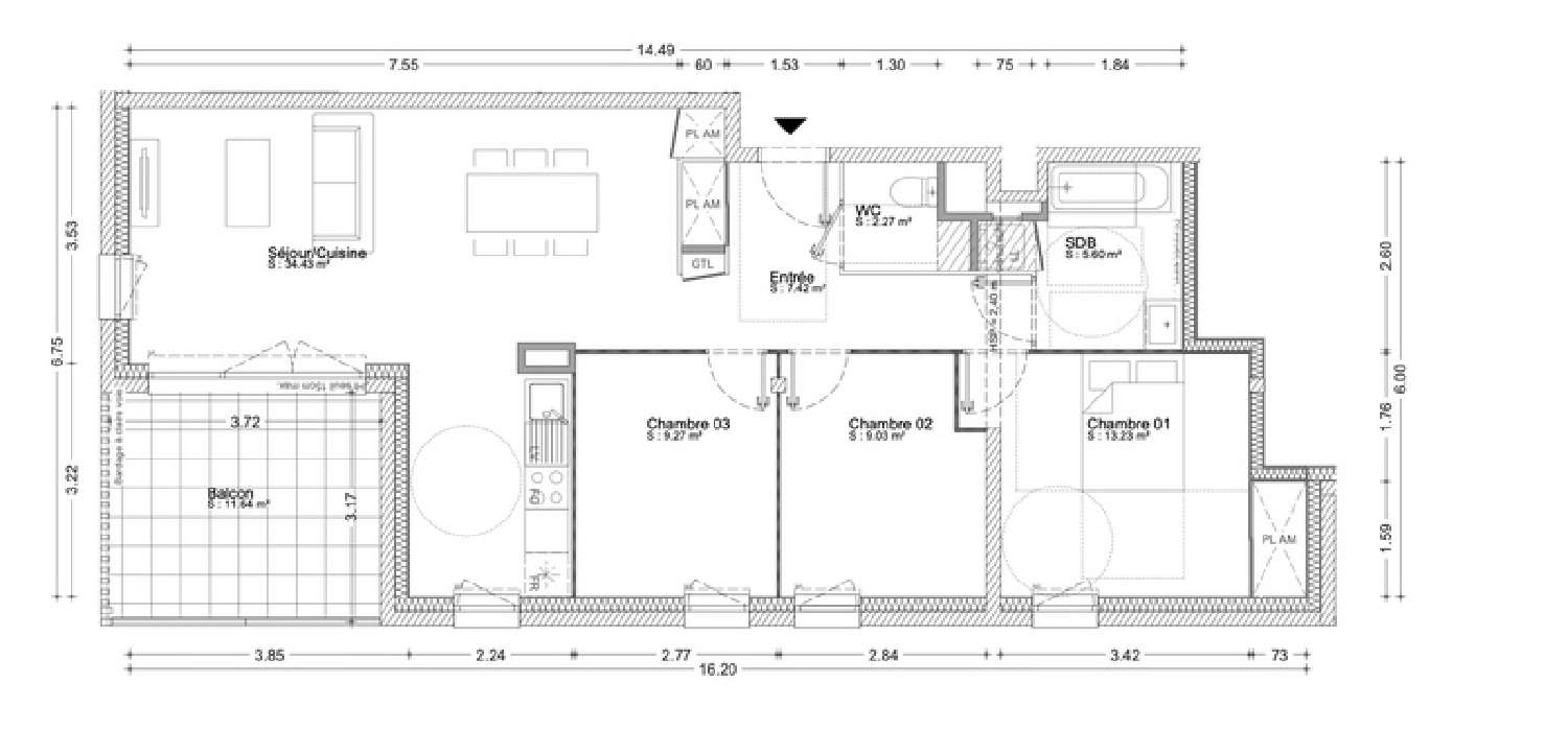 te koop appartement Cournon-d'Auvergne Puy-de-Dôme 2
