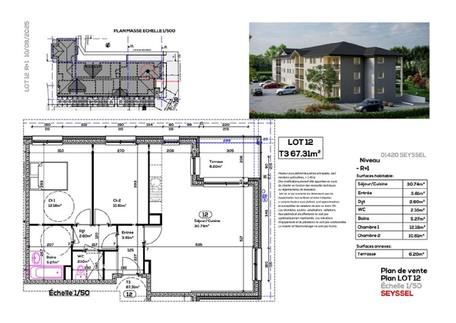 te koop appartement Seyssel Ain 1