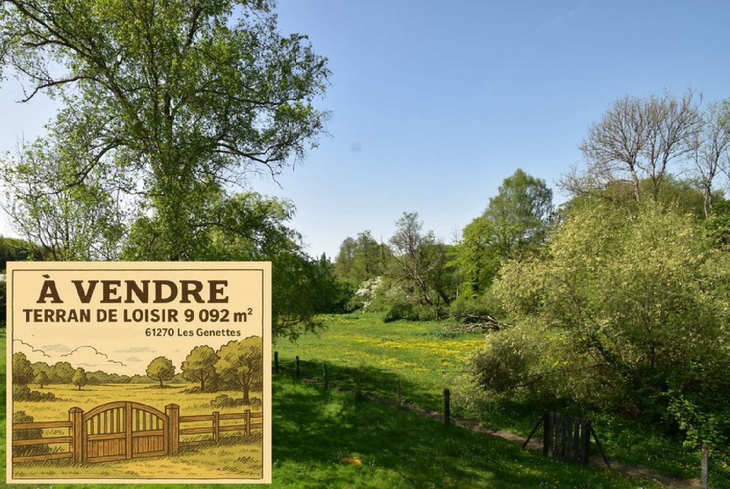  for sale terrain Les Genettes Orne 1