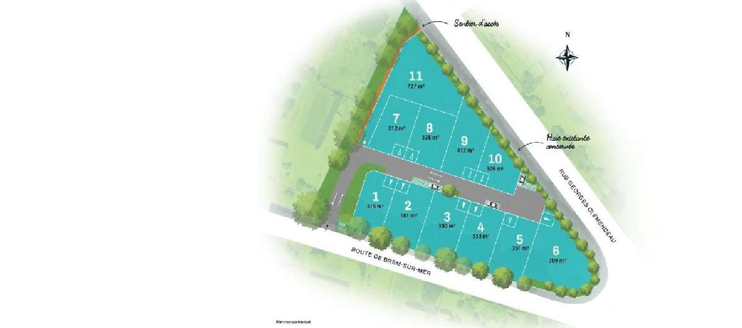  te koop terrein Mesnard-la-Barotière Vendée 1