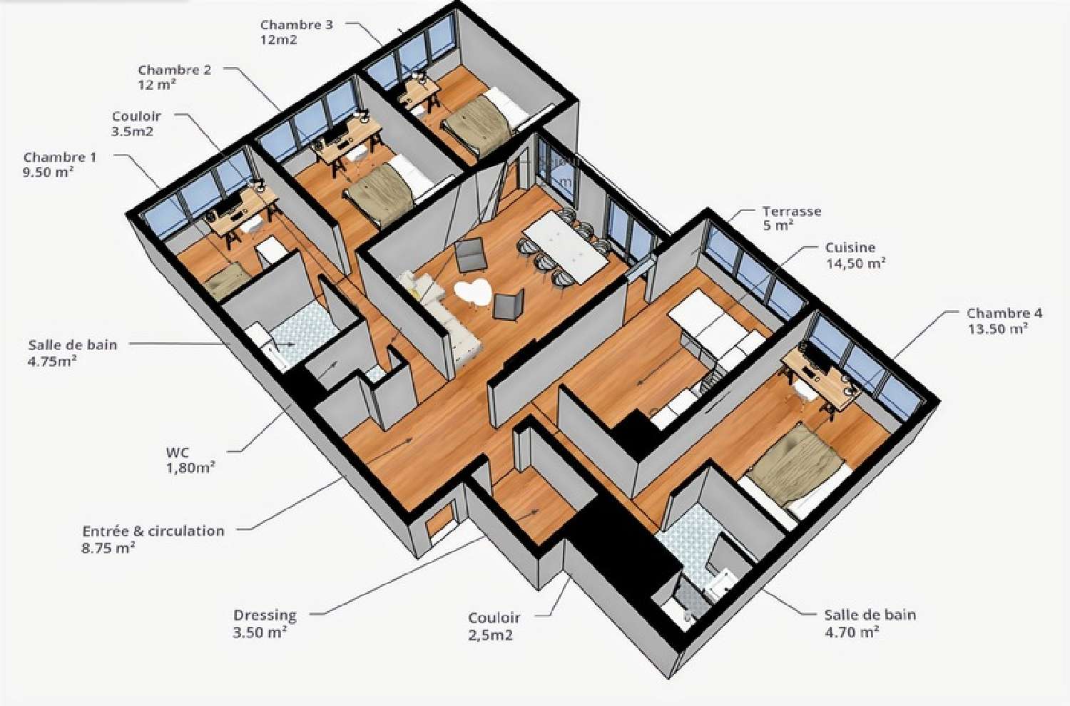  for sale apartment Angers 49100 Maine-et-Loire 3