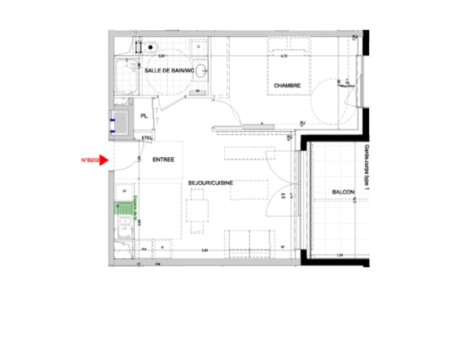  en venta apartamento Nancy Meurthe-et-Moselle 3