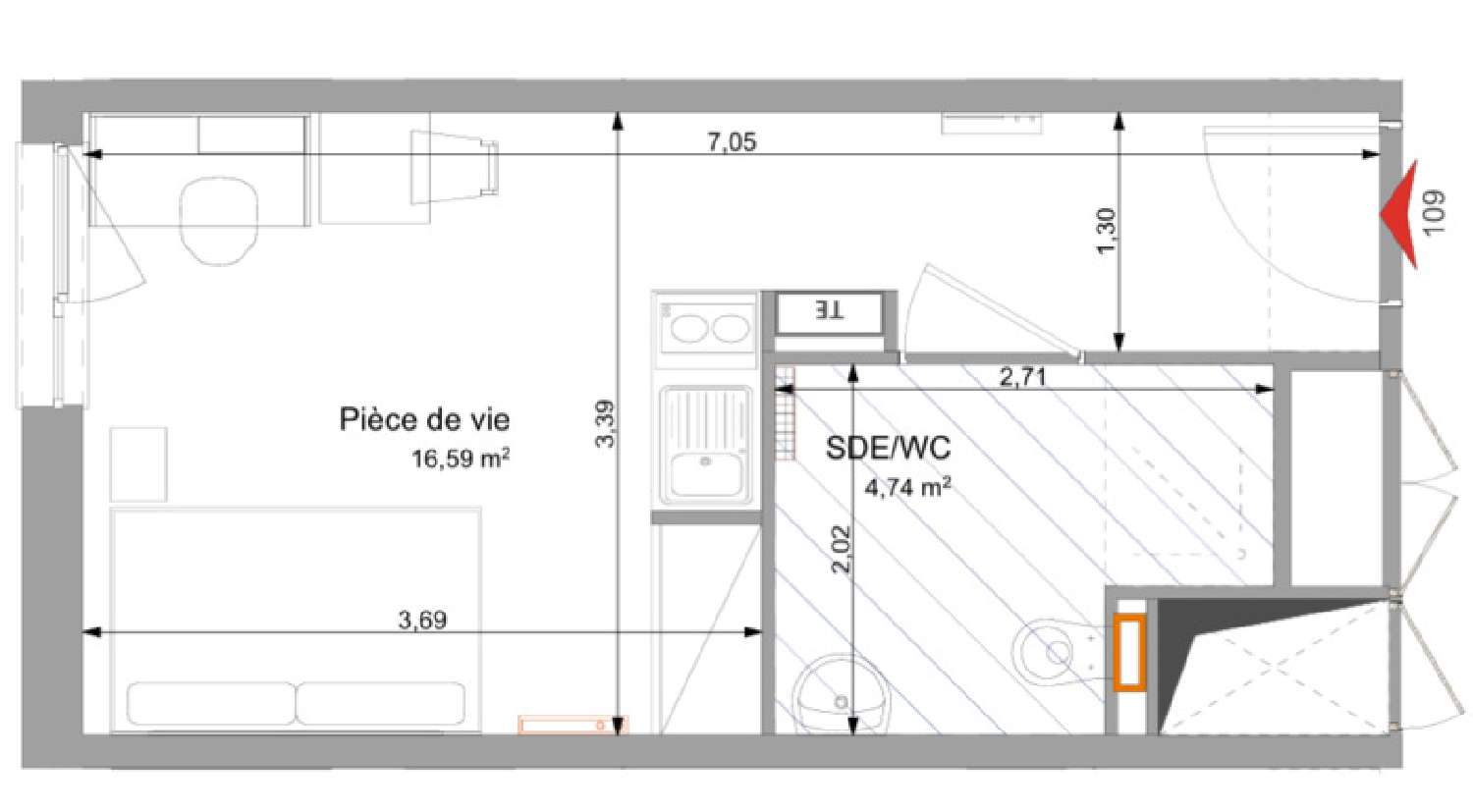  for sale apartment Vandoeuvre-lès-Nancy Meurthe-et-Moselle 3