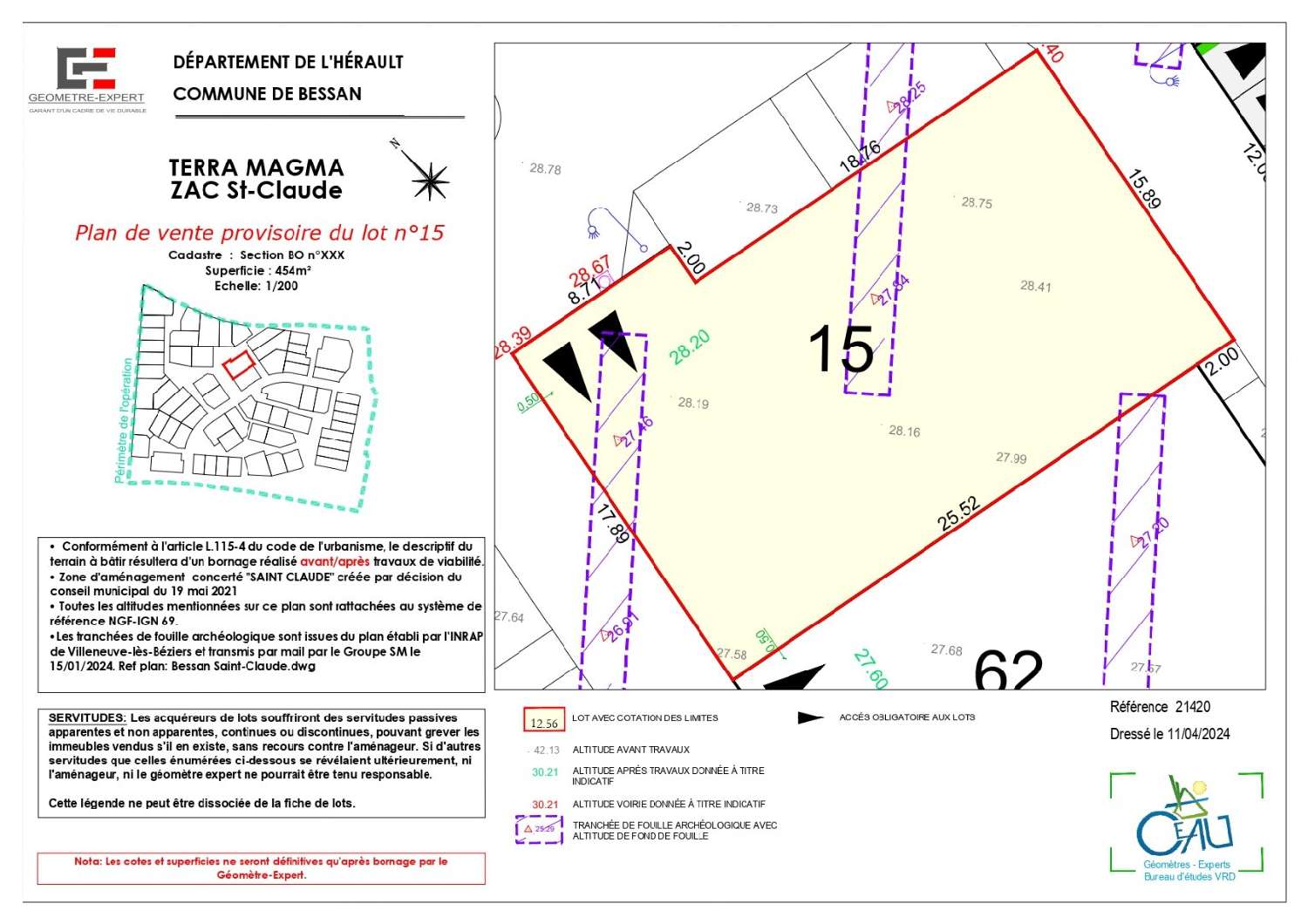  for sale terrain Bessan Hérault 4