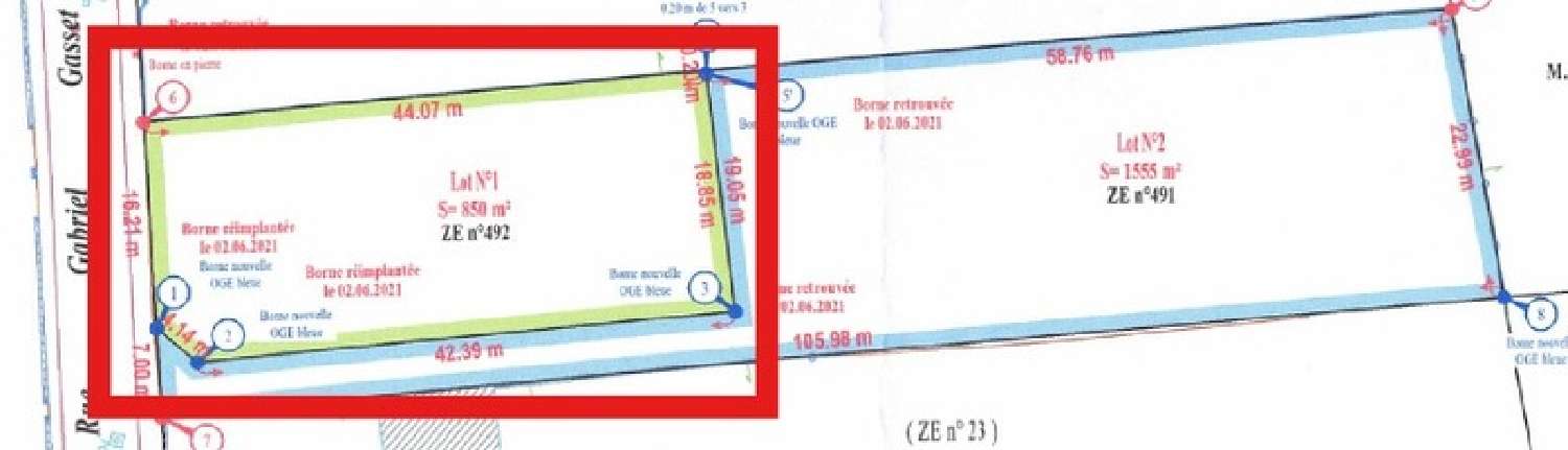  for sale terrain Chemilly-sur-Yonne Yonne 1