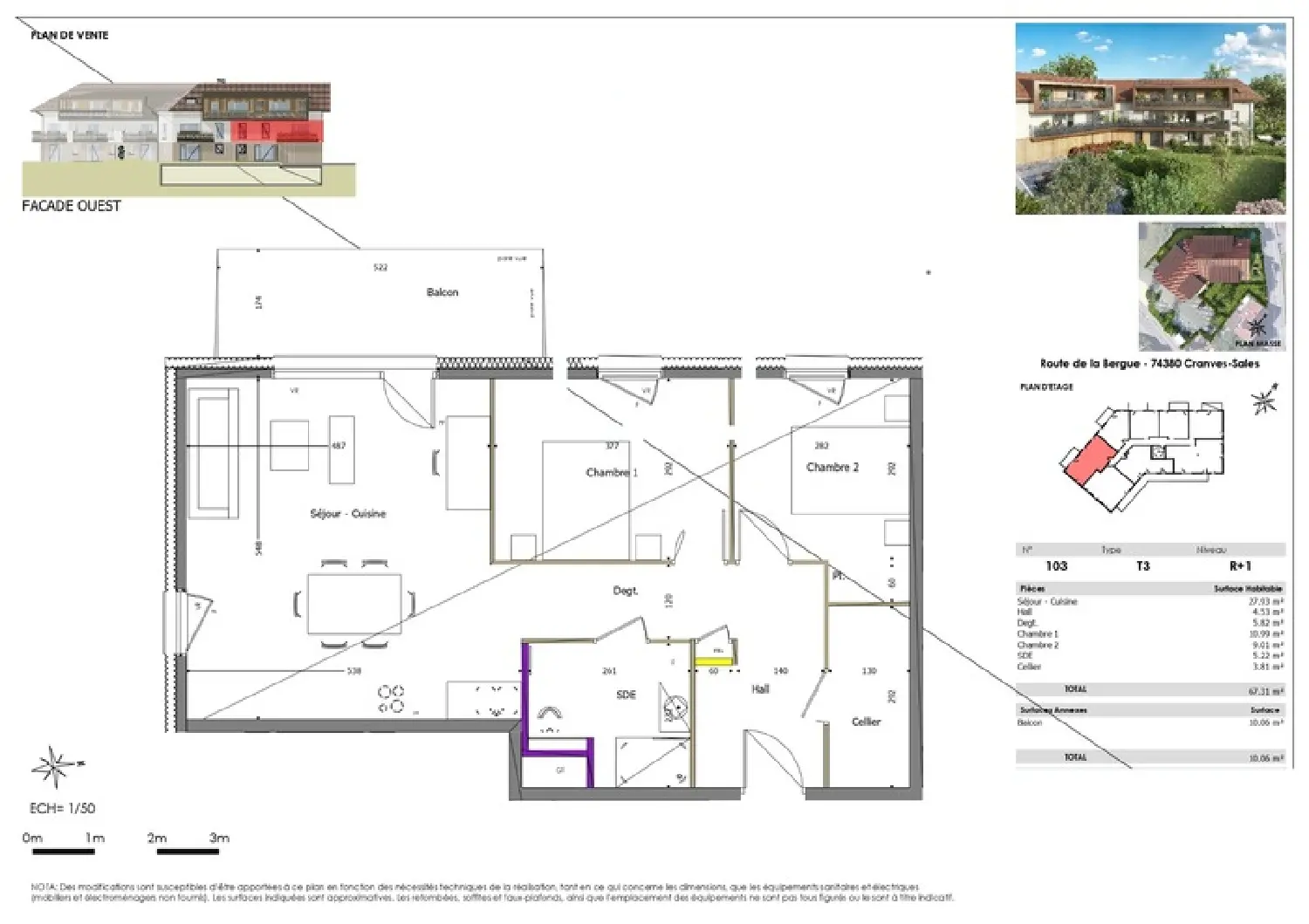  te koop appartement Cranves-Sales Haute-Savoie 2