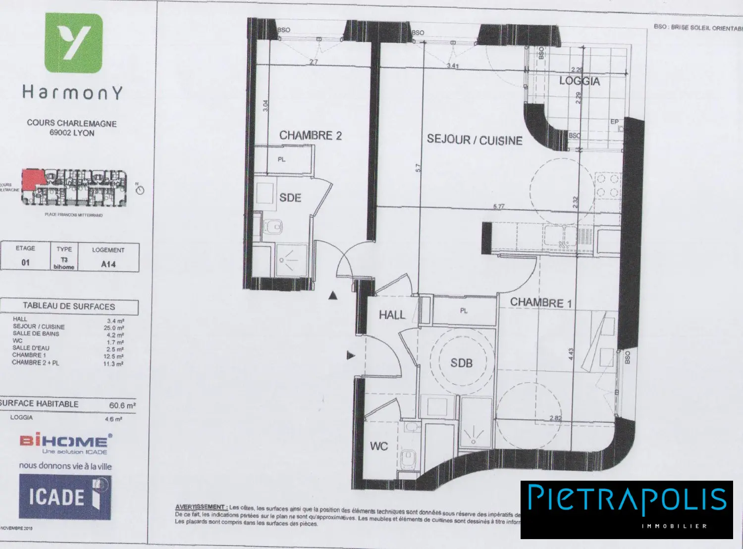  en venta apartamento Lyon 2e Arrondissement Rhône 3
