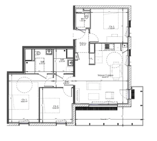 Rouen Seine-Maritime appartement foto 7095576