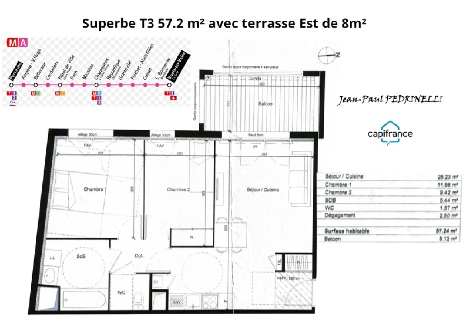  à vendre appartement Vaulx-en-Velin Rhône 4