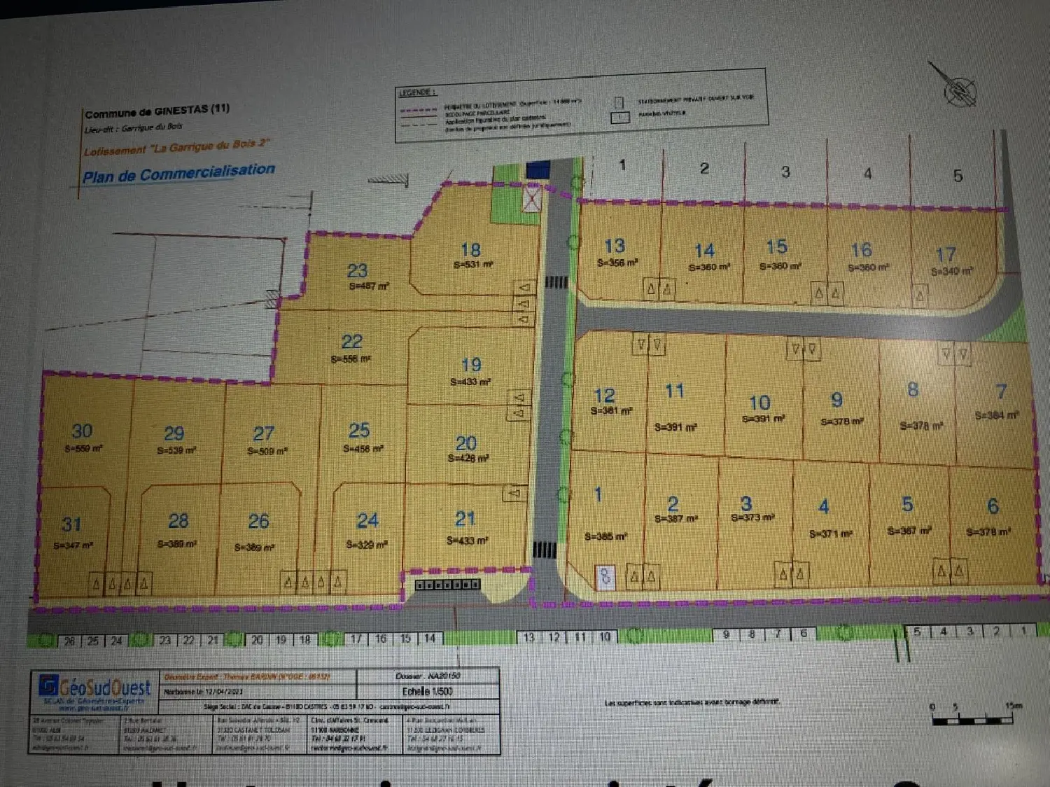 en venta terreno Ginestas Aude 2
