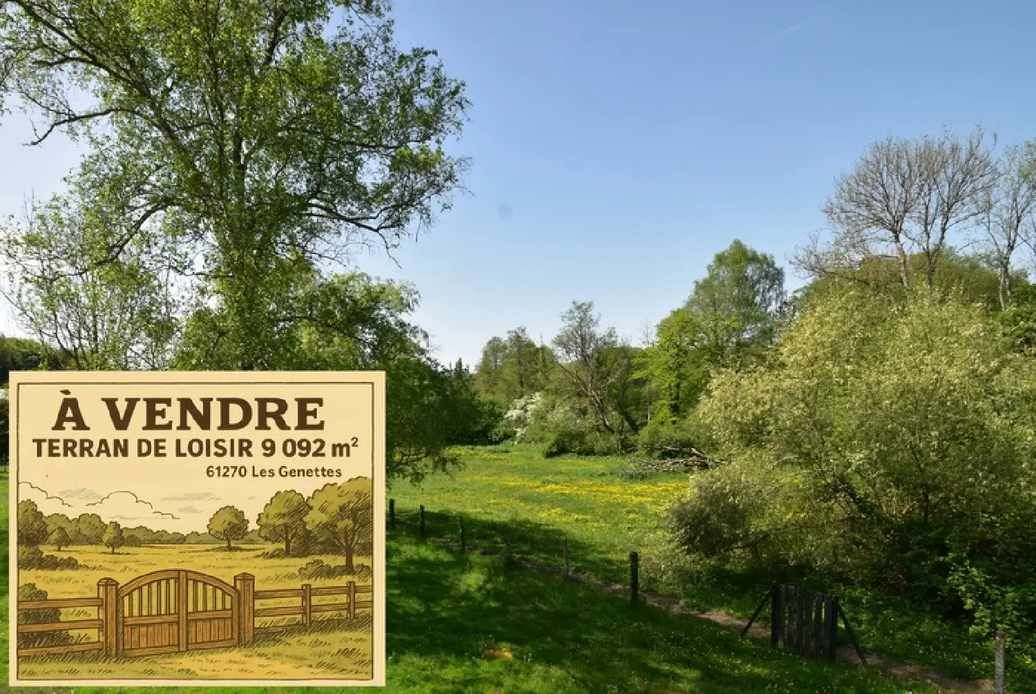  en venta terreno Les Genettes Orne 1