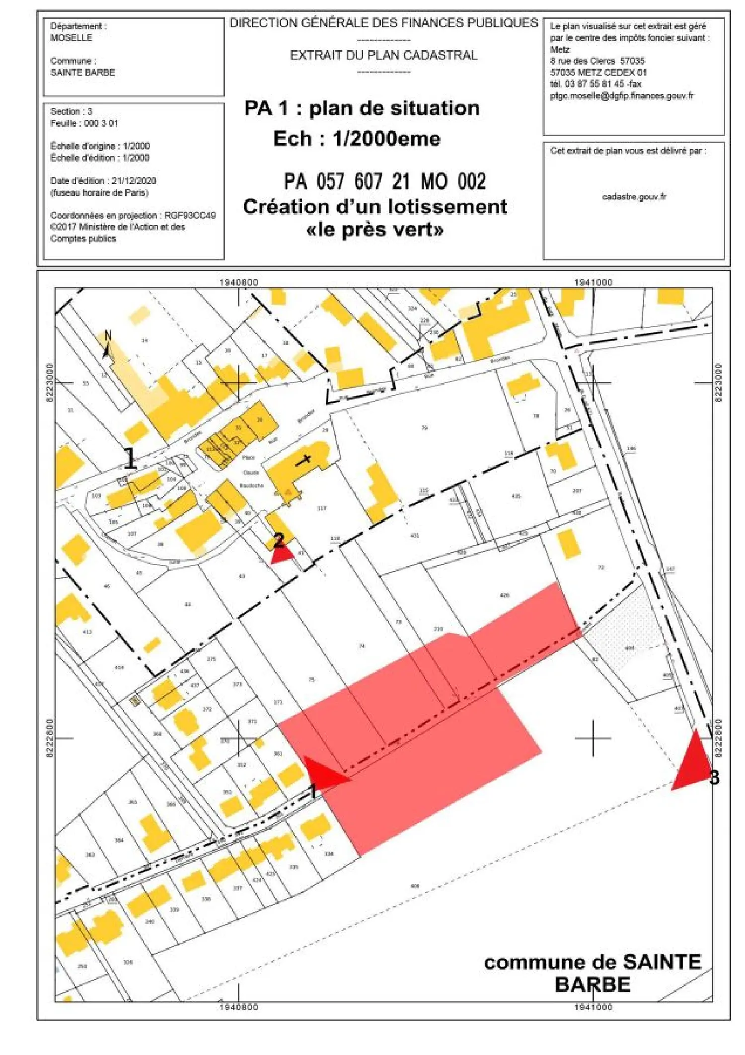 en venta terreno Servigny-lès-Sainte-Barbe Moselle 2