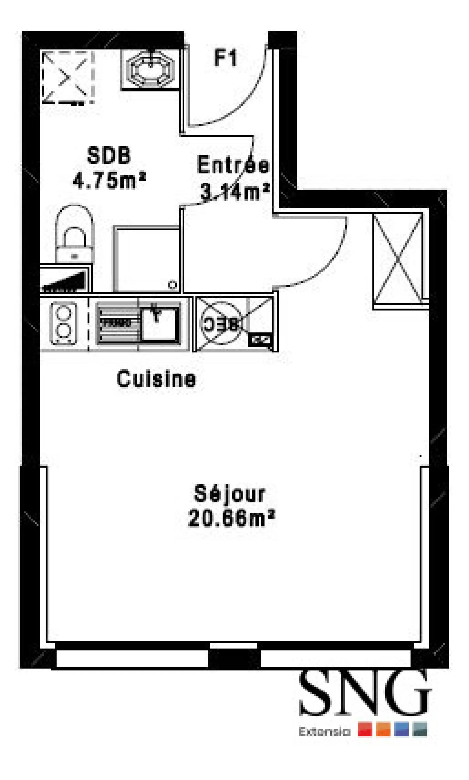 for sale apartment Cambrai Nord 2