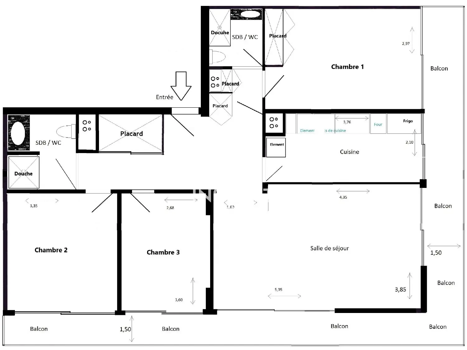  te koop appartement Créteil Val-de-Marne 8