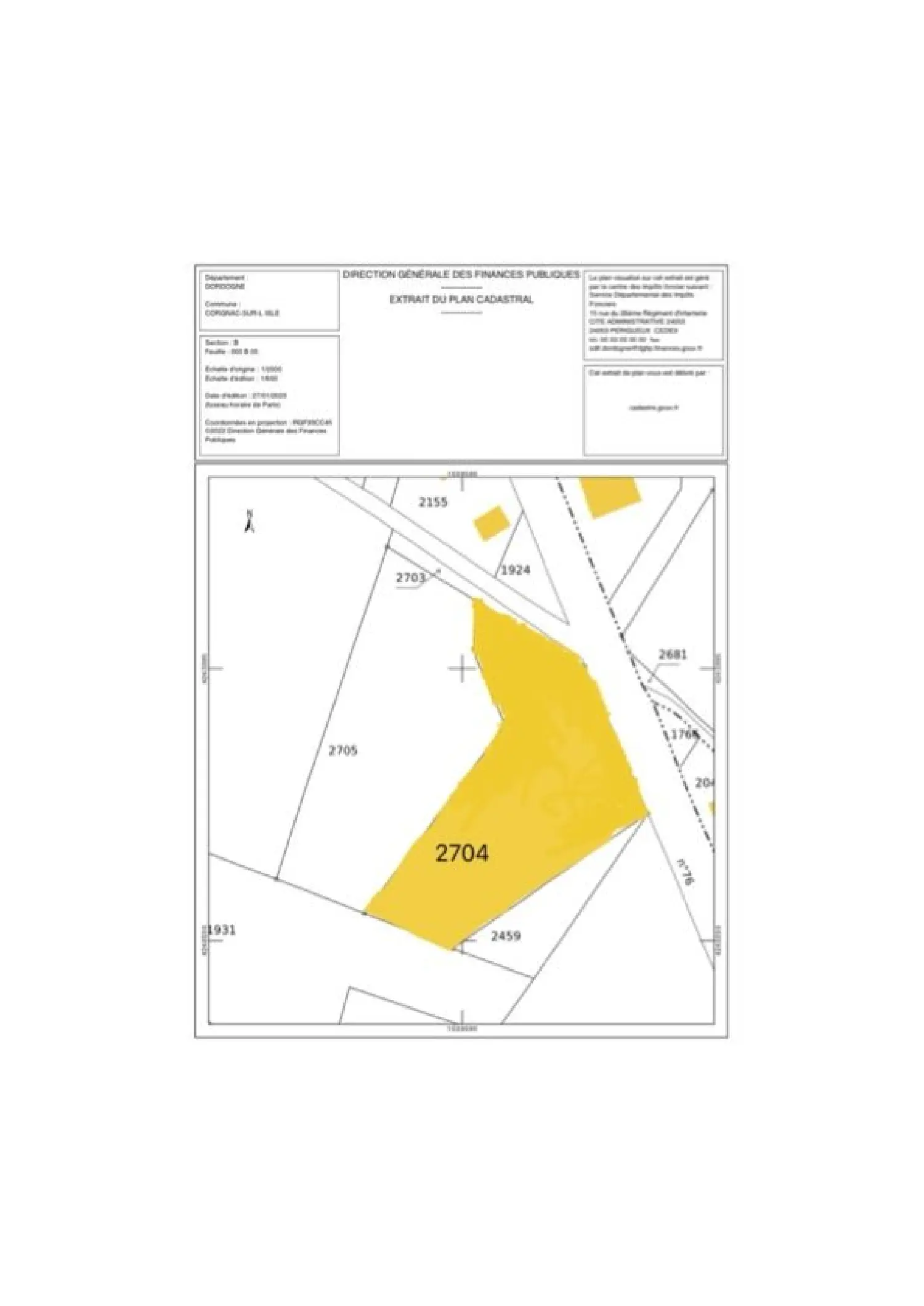  en venta terreno Corgnac-sur-l'Isle Dordoña 1