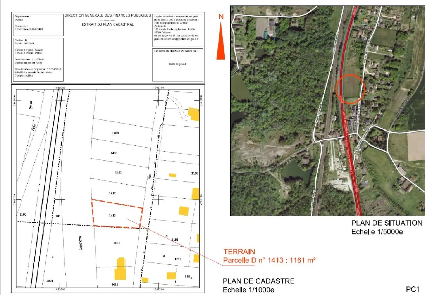  en venta terreno Fontenay-sur-Loing Loiret 3