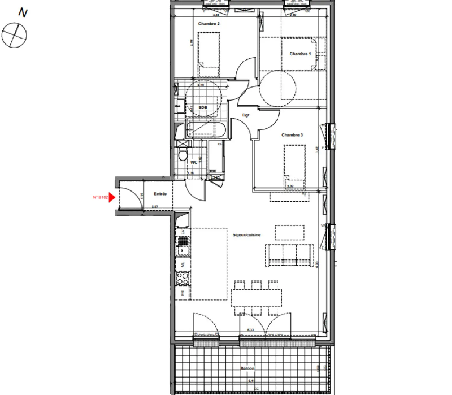  te koop appartement Villers-lès-Nancy Meurthe-et-Moselle 5