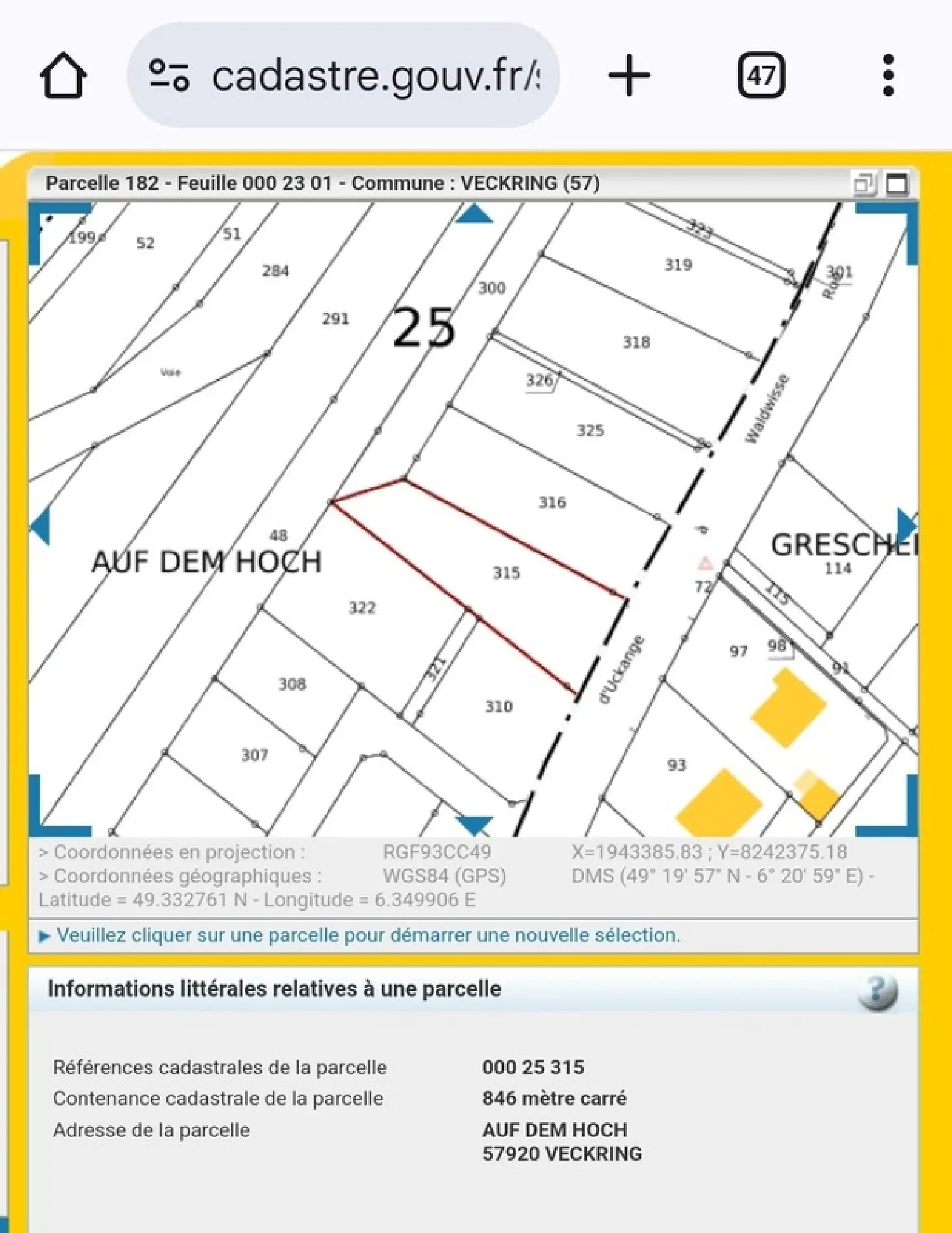  te koop terrein Veckring Moselle 6