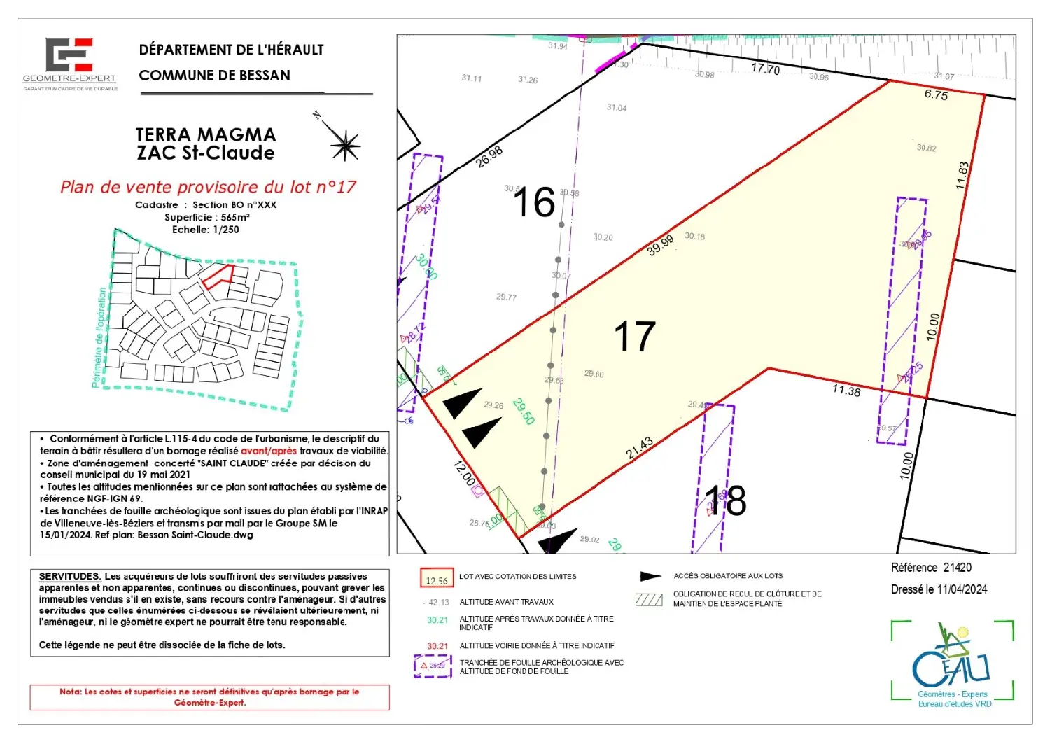  en venta terreno Bessan Hérault 4
