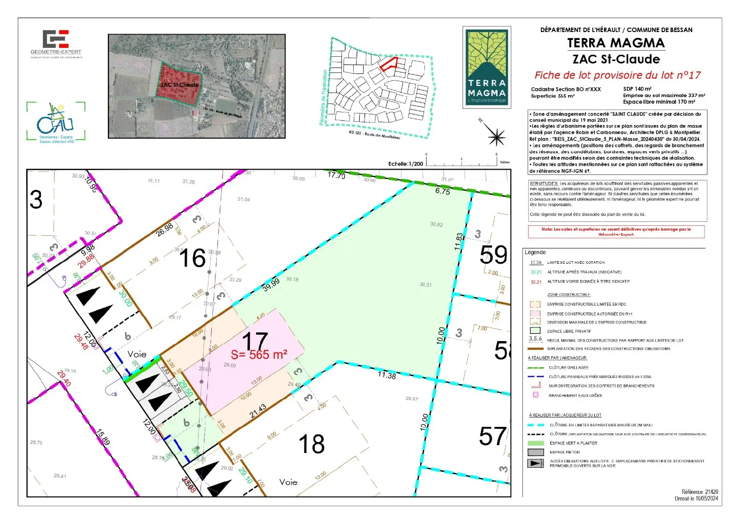  en venta terreno Bessan Hérault 5