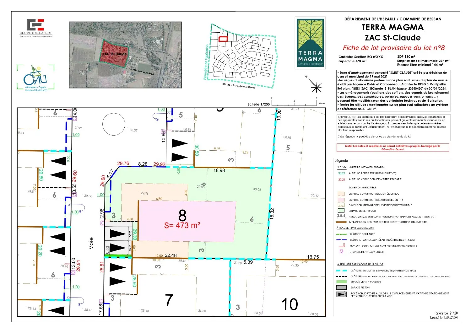  en venta terreno Bessan Hérault 5